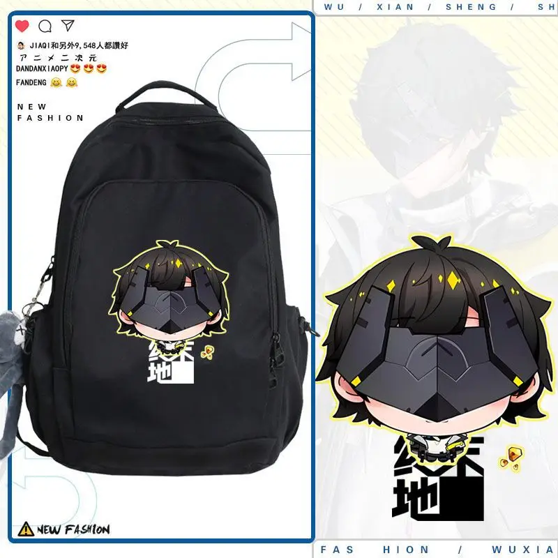 

Game Endmin Arknights:Endfield Student Backpack Cartoon School Bags Shopping Bags Cosplay Travel Knapsack Birthday Gift Souvenir