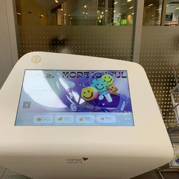 인조 인간/창 55 65 인치 투명한 OLED 디지털 터치 스크린 간판, 1 개의 PC 컴퓨터에서 모두