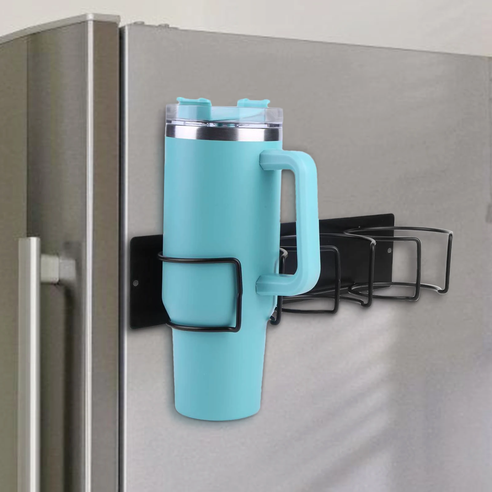 

Magnetic Cup Holder Water Bottle Organizer Holder Holds 3 Cups Cup Storage Rack Cup Organizer Holder Cup Accessories