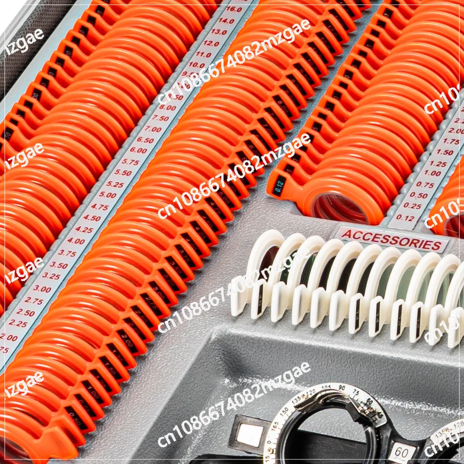 

232/266 Pcs Optical Trial Lens Set with Glasses Frame, Plastic Ring Insertion and Optometry Test Equipment for Eye Exams