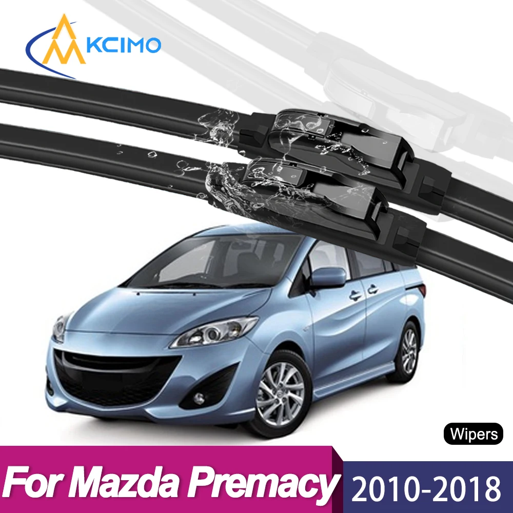 

2Pcs Silent Smooth Rubber Wiper Set For Mazda Premacy CW 2010-2018 Perfect Replacement Wiper Kit