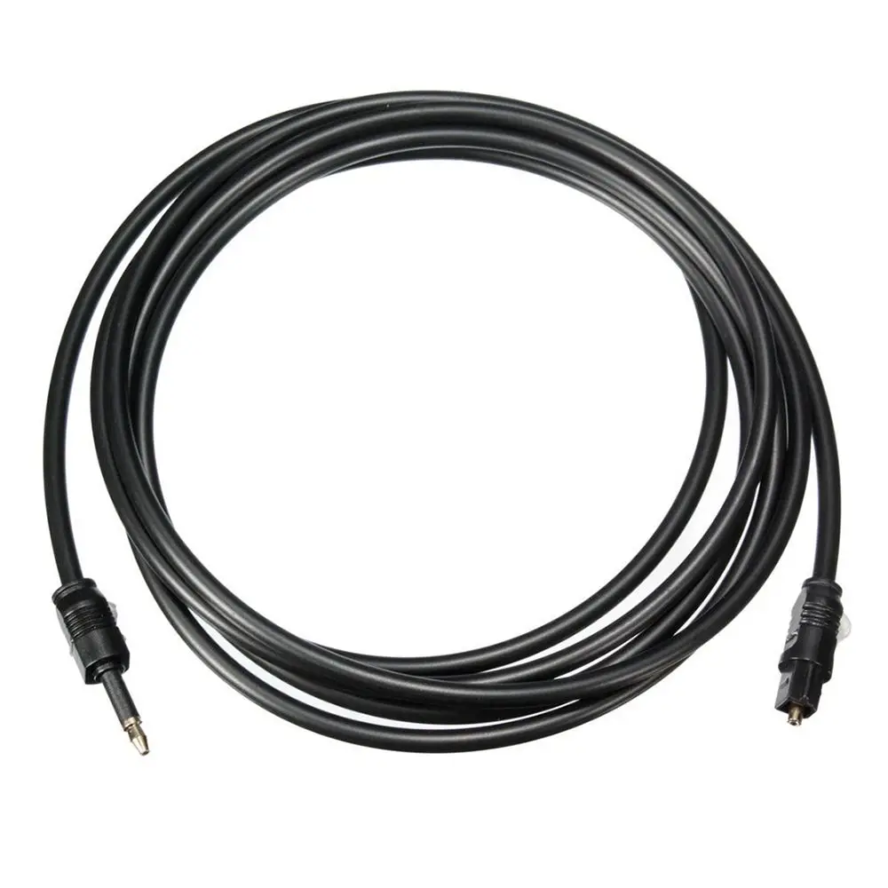 Gold-plated 3.5mm to Toslink Optical Fiber Cord SPDIF Line Audio Cable For Speaker Blu-ray Player Power Amplifier