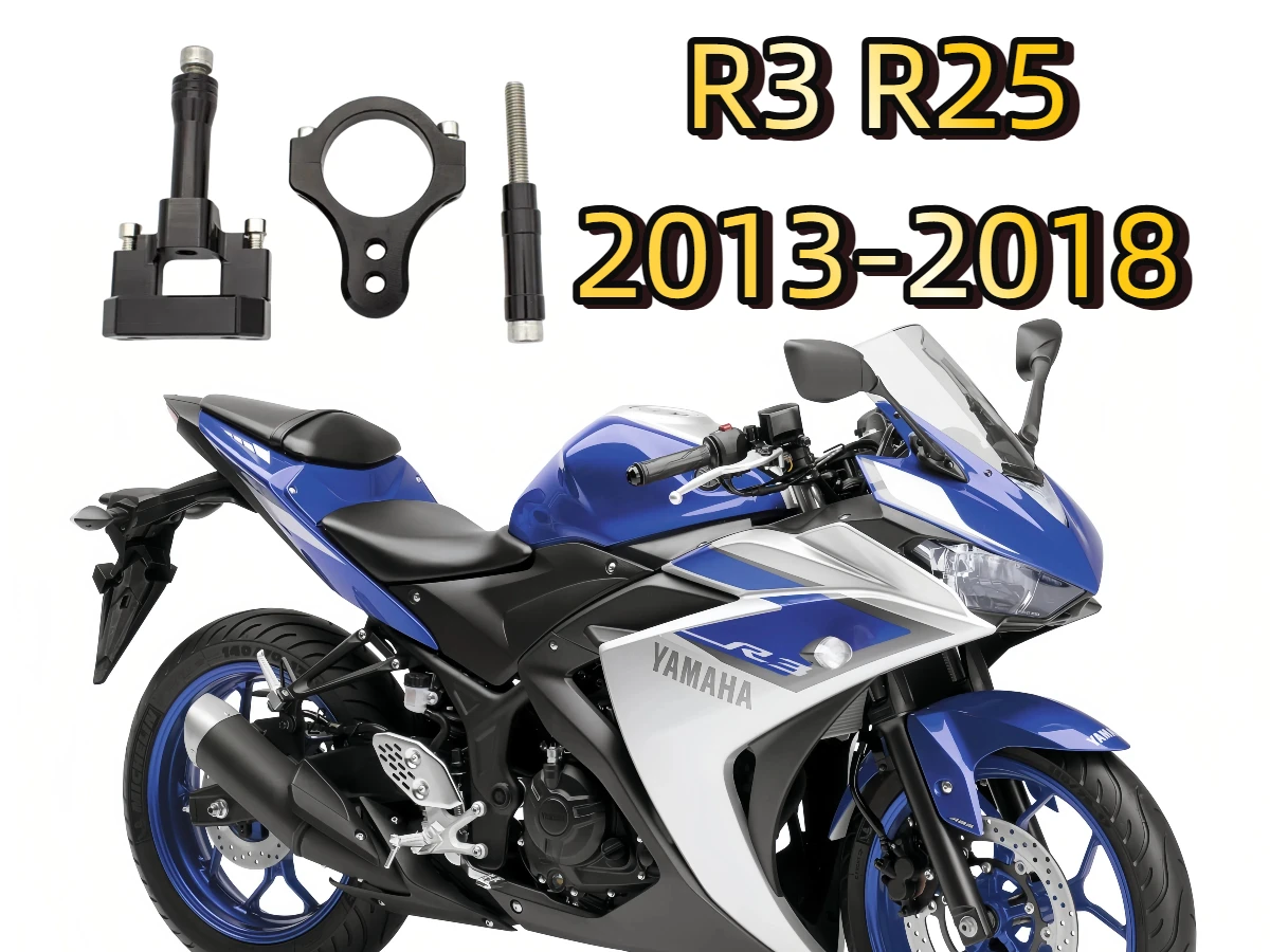 

Fiber Carbon Stuurdemper Stabilisator Beugel Steun Montage Voor Yamaha Yzf R3 R25 Mt25 Yzfr3 2015 2016 2017 2018