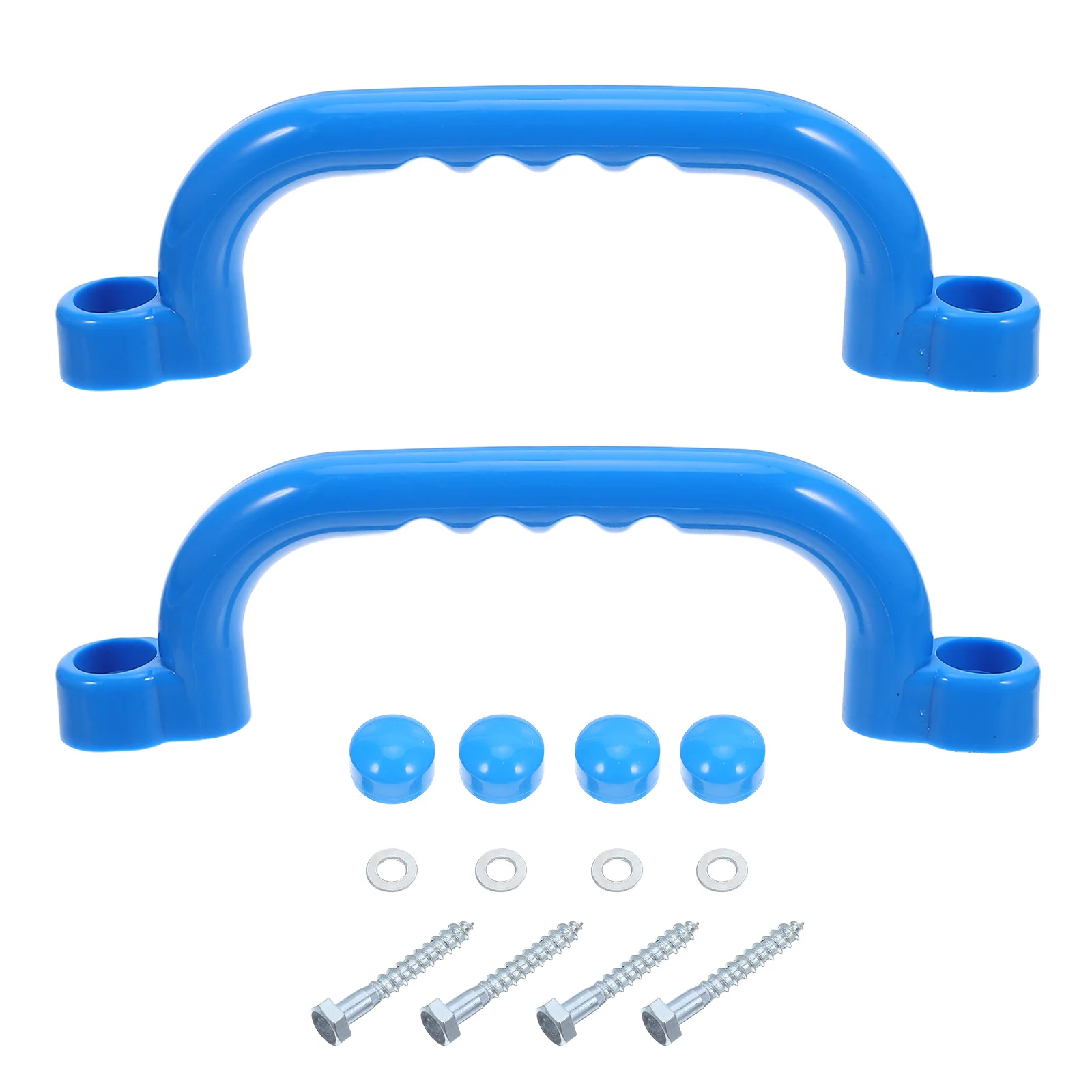 

2pcs Playground Grab Plastic Kids Safety Handles Non Slip Playset Grips Outdoor Indoor Playhouse Climbing Frame Jungle Gym Swing