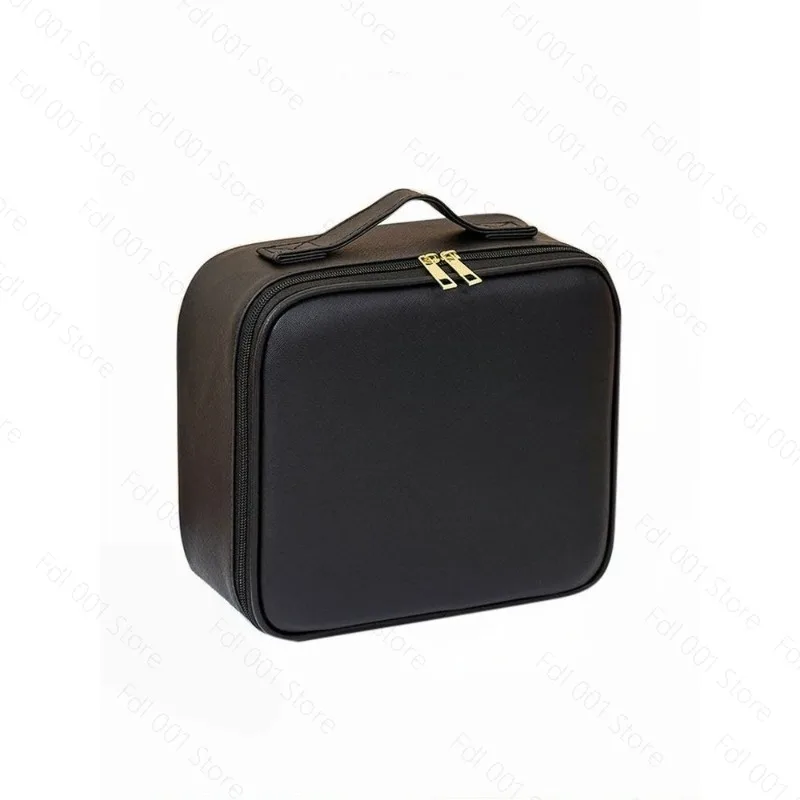 Women LED Lighted Makeup Case with Mirror Large Capacity Portable Travel Cosmetic Bag Detachable Organizer Storage Box - view 2