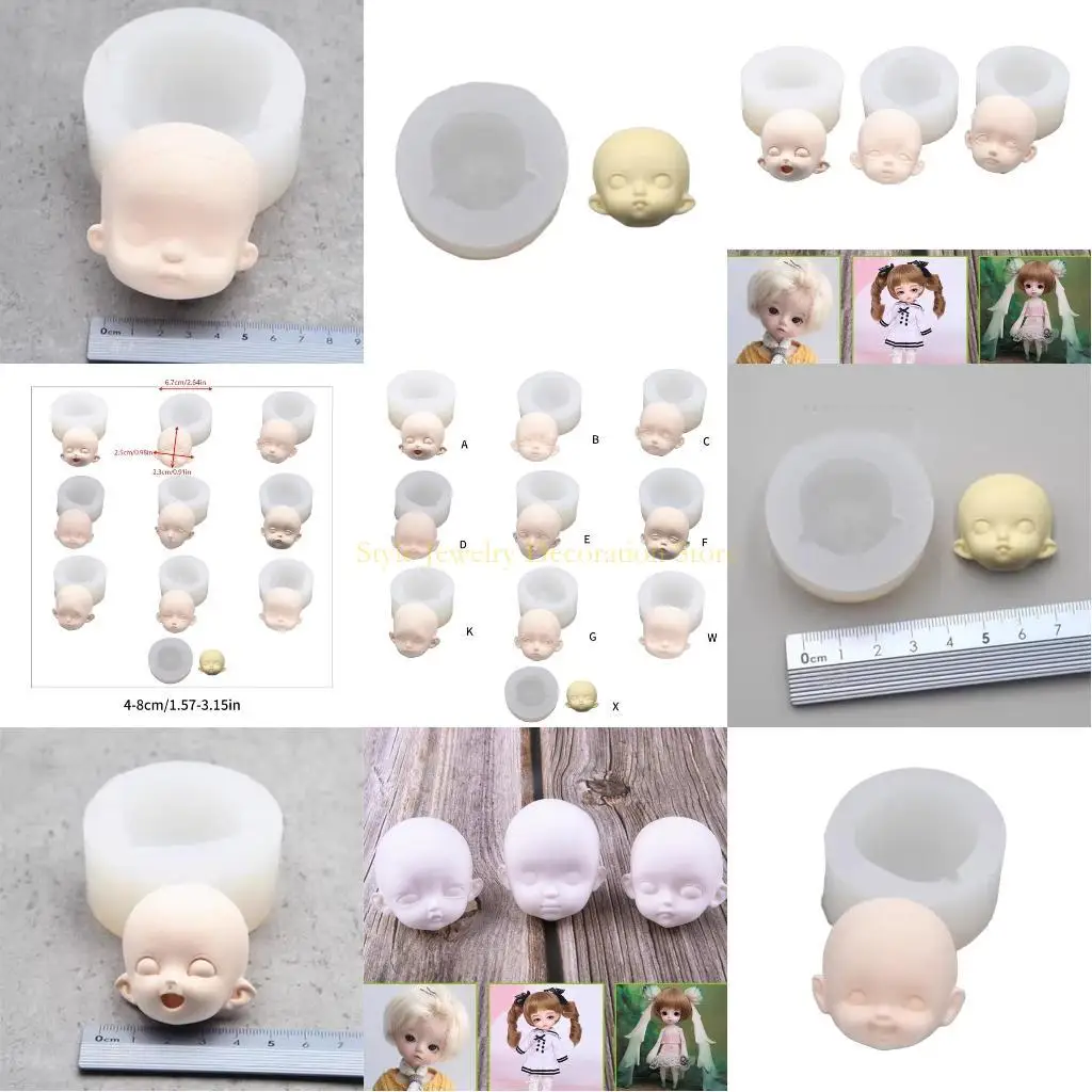 

D46E Человеческое лицо Силиконовые формы для DIY COOT