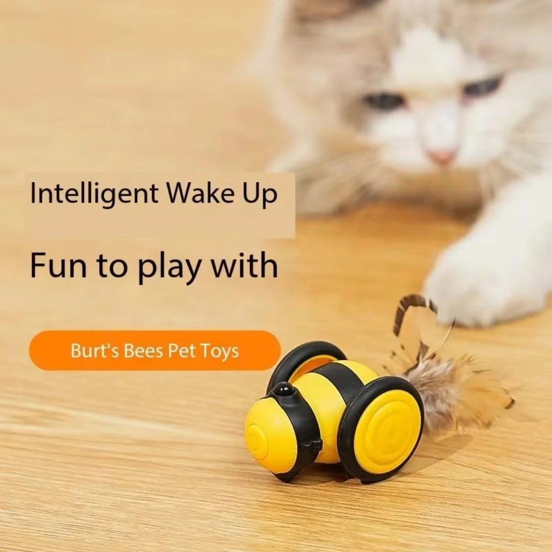 USB Chargeable Automatic Little Bees interactive cats toy