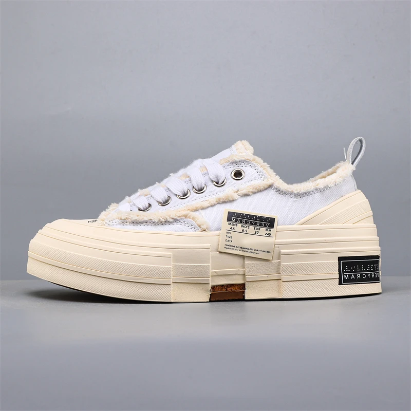 

Beggar's shoes men's and women's thick-soled heightened casual canvas shoes 2024 summer new
