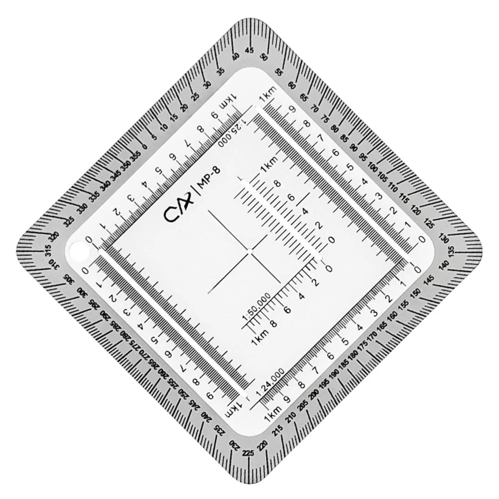 Pocket Grid Geographic Coordinate Ruler Professional Accurate for Poltting Utm, Usng, Mgrs Coordinates Traveling Land Navigation