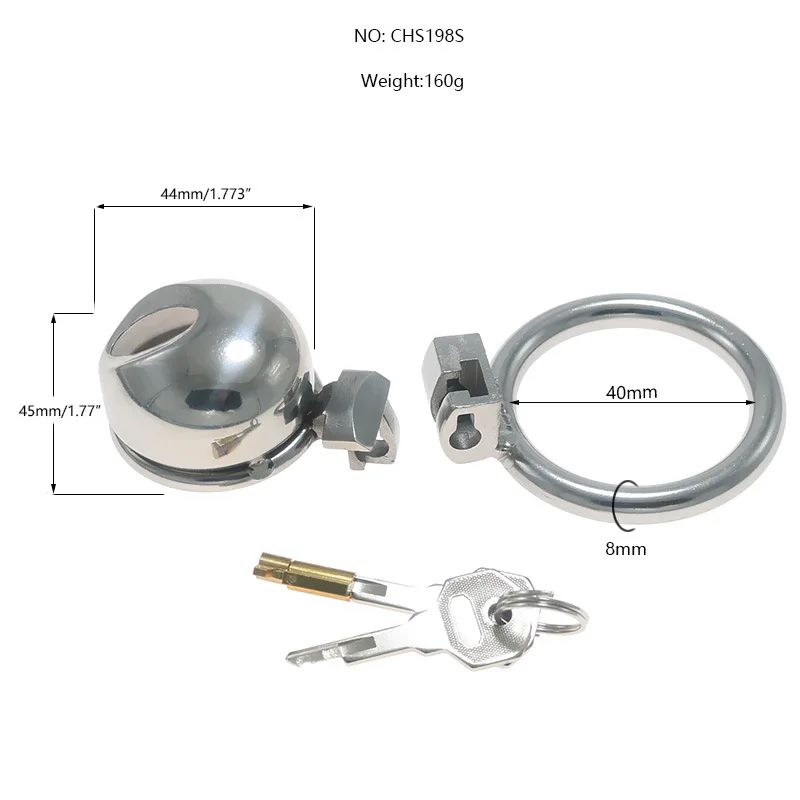 Metal Chastity Cage Stainless Steel Chastity Cage BDSM Anti-shedding Restraint Control Cock Ring Erotic Sex Toys For Men Gay - view 6