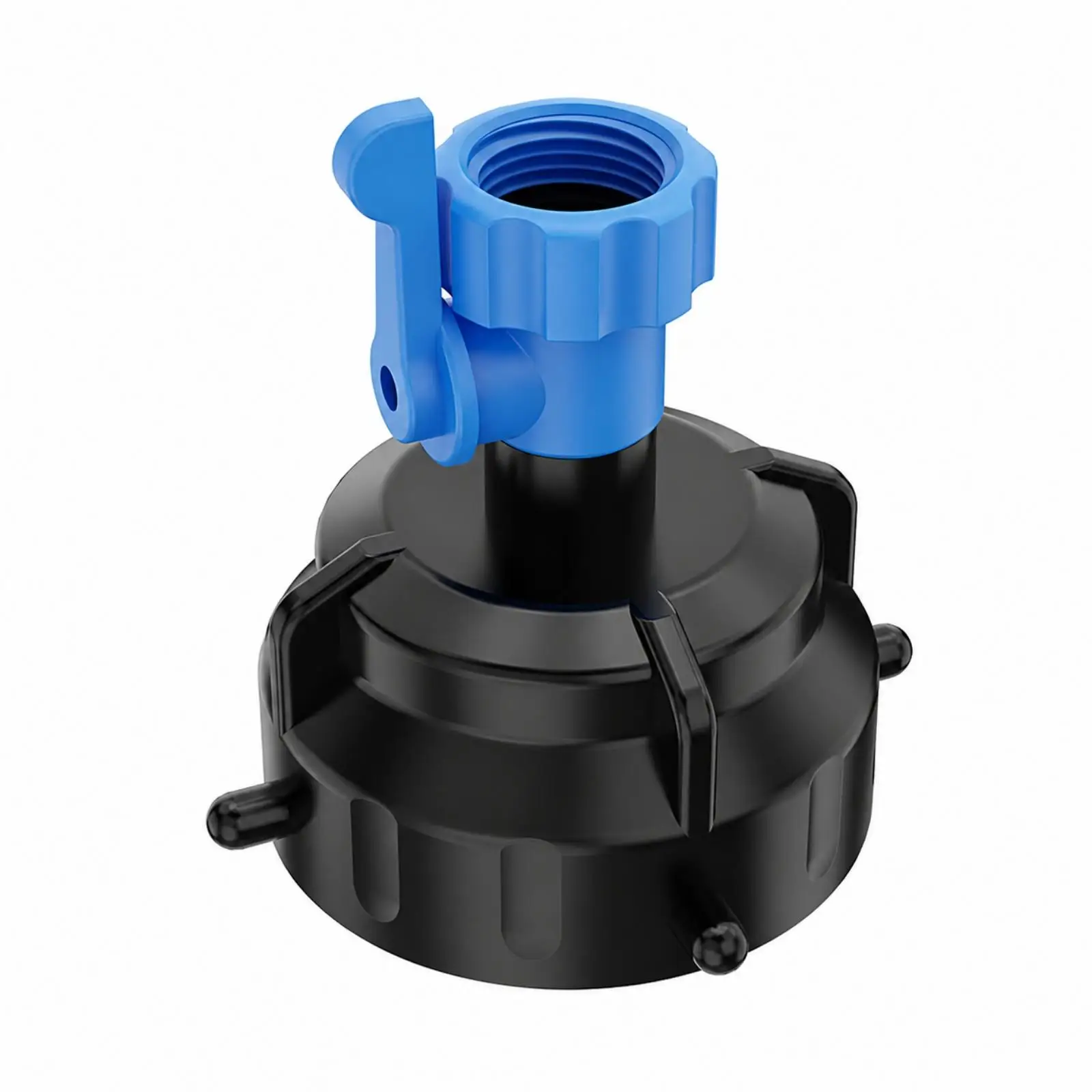 RV Waste Tank Cap 3 Inch with Flush Port for Travel Trailer Sewer Hose Connection Leak Proof