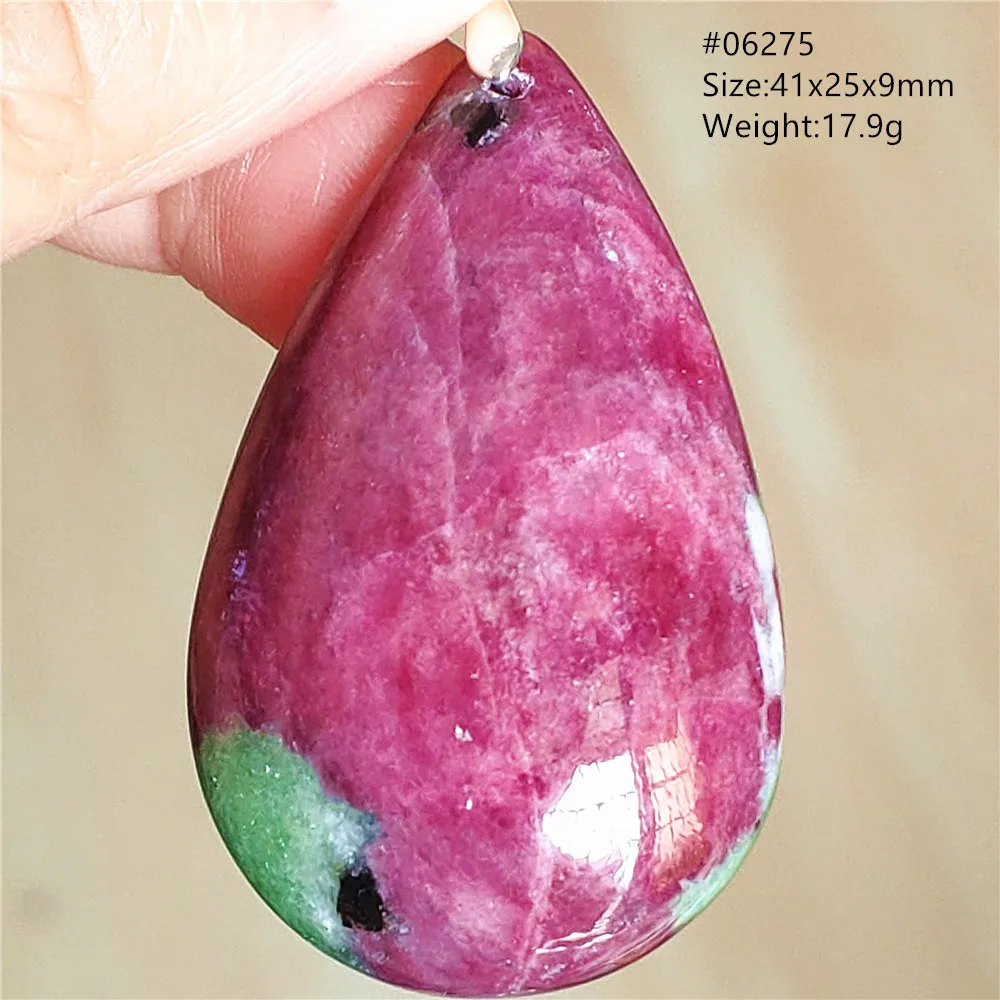 Natural Red Ruby Water Drop Pendant Jewelry Women Men Fashion Watermelon Ruby Necklace Gemstone 925 Sterling Silver AAAAA