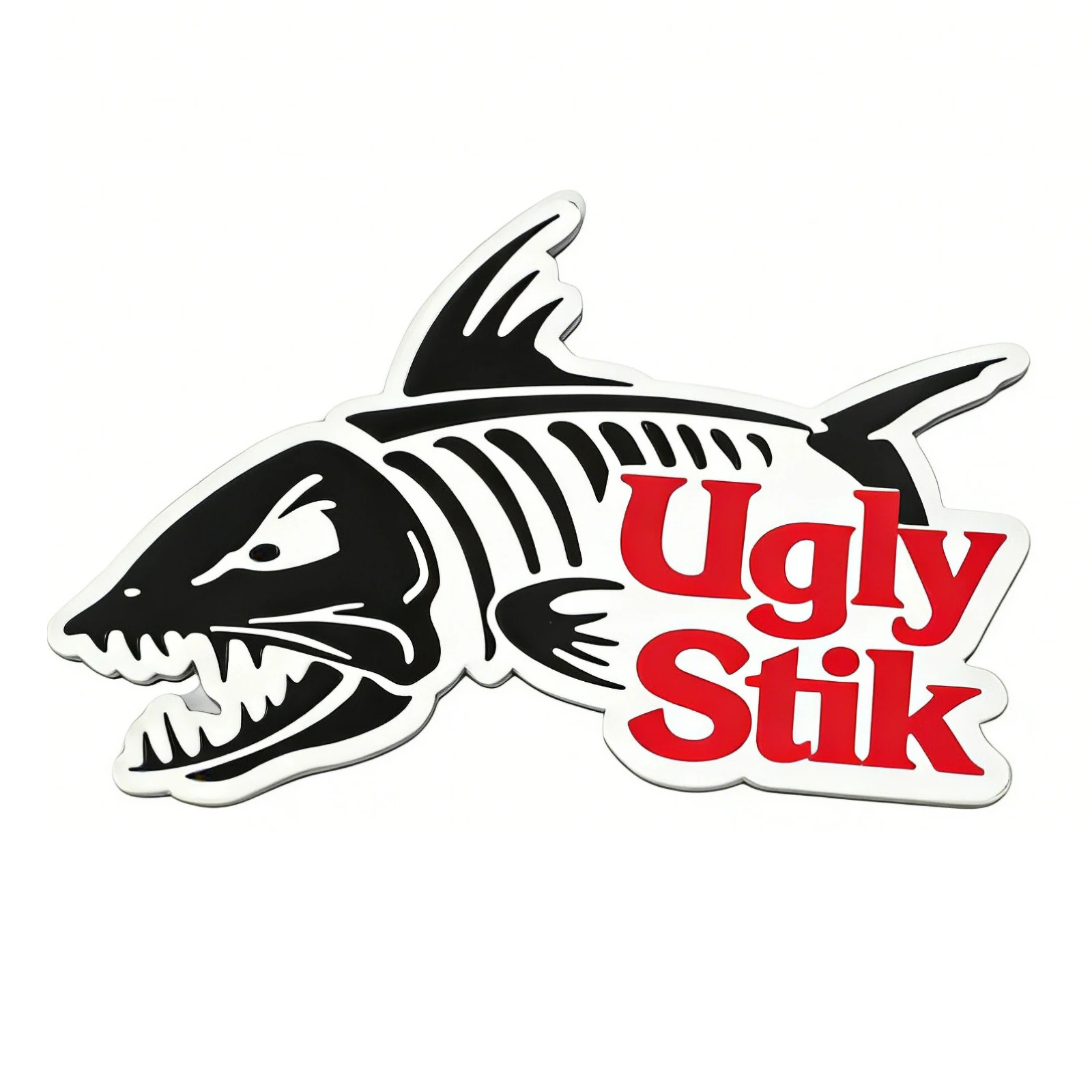 1 unidad de emblema de plástico para coche UGLY STIK, adecuado para coches, camiones, SUV, como emblema decorativo en el lateral del coche, resistente al agua.