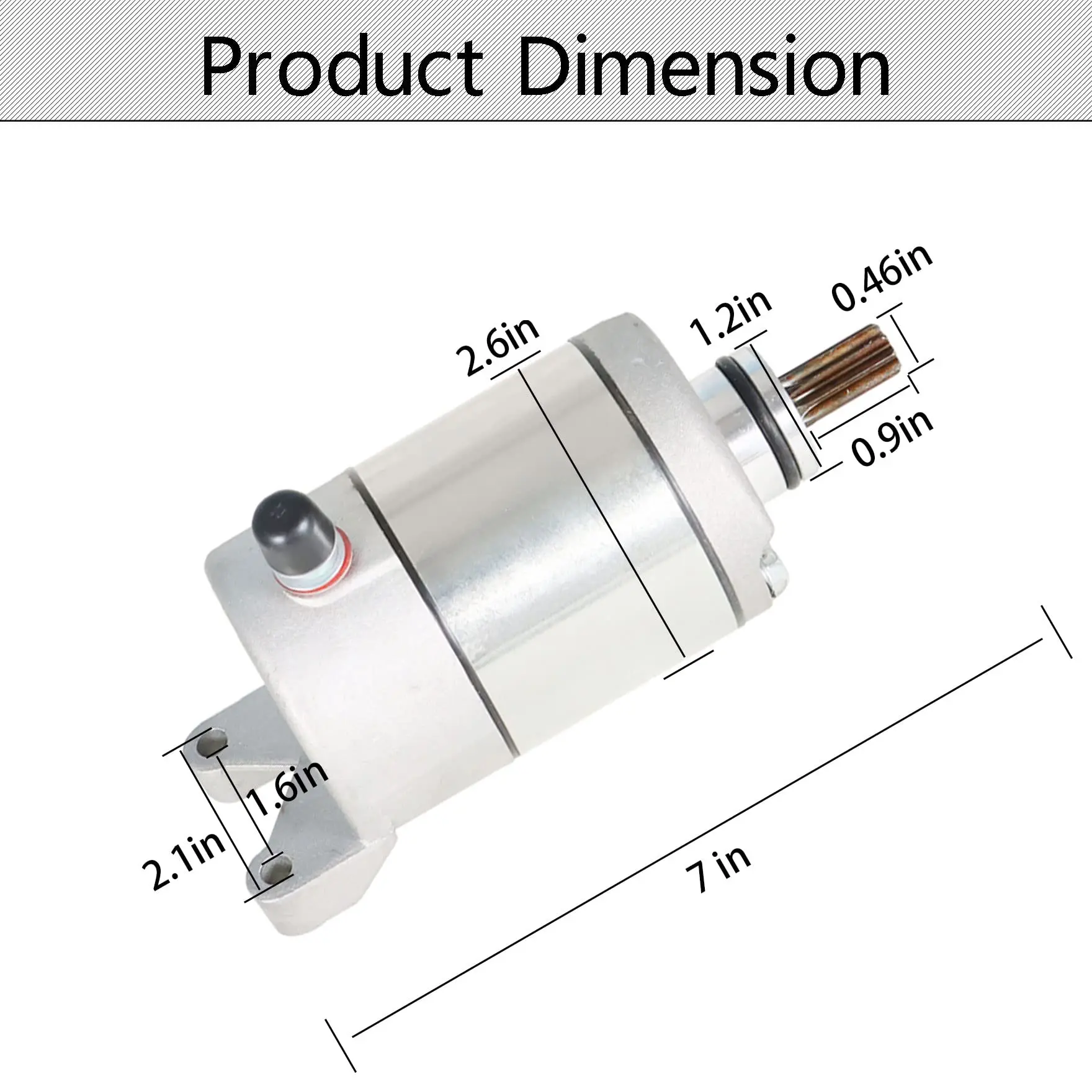 Starter Motor Assembly 4GY-81800-02 High Torque Fit for 1999-2006 Yamaha TTR250 TTR225 1999-2006 OEM 4GY-81890-00-00