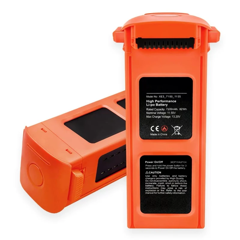 11.55V 7100mAh 82Wh 3S Li-Po Replacement Intelligent Flight Battery for Autel EVO II Pro Dual Enterprise Drone Flight Time 40Min