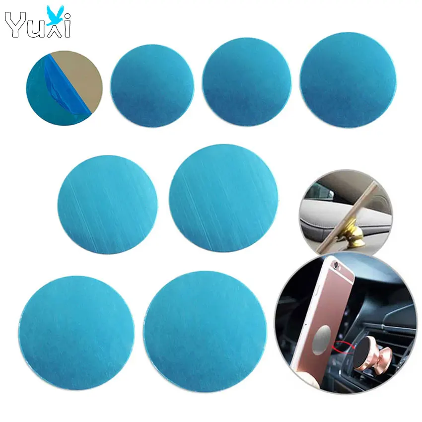 

YuXi 10 шт. металлический диск для магнитного автомобильного телефона, железный лист, наклейка, диск для магнитного планшета, настольного телефона, автомобильная подставка, крепление