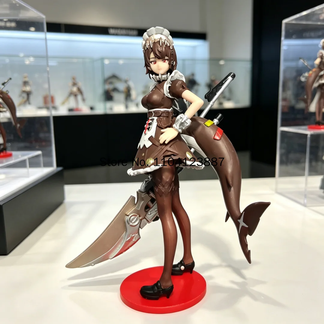 Anime-Figur Zenless Zone Zero Ellen Joe Shark Maid PVC-Modell Sammlerstück Desktop-Ornament Spielcharakter Geburtstagsgeschenk