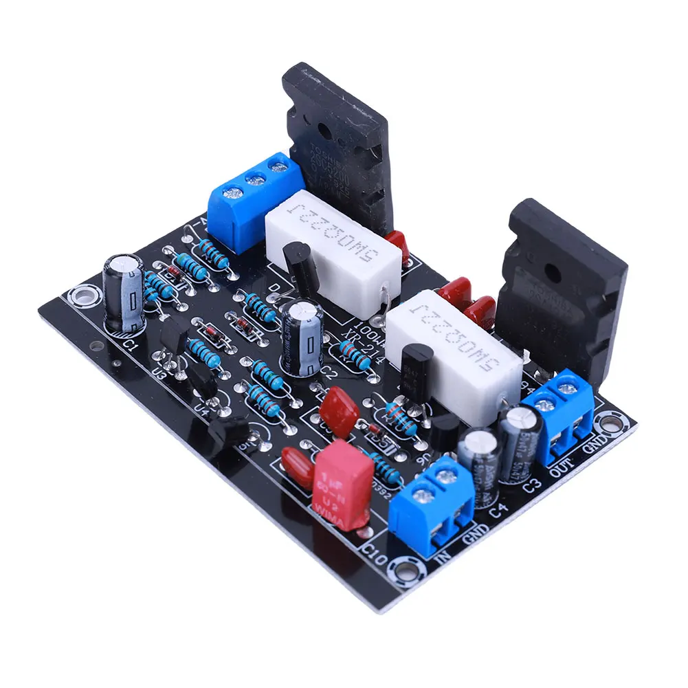 HIFI مضخم الصوت مجلس أحادية قناة أنبوب مكبرات الصوت 2SC5200 + 2SA1943 مكبر كهربائي مجلس 100 واط تيار مستمر 35 فولت