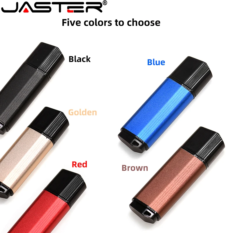 JASTER-Clé USB 128 avec capacité réelle de 4 Go, 8 Go, 16 Go, 32 Go, 64 Go, 2.0 Go