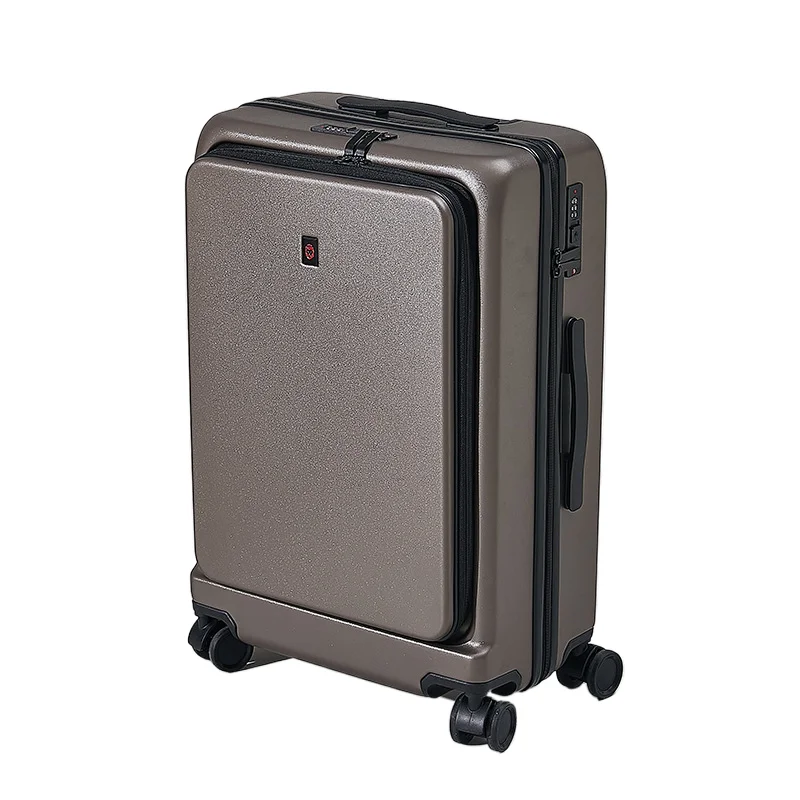 Front Open Cover Luggage Wear-Resistant Suitcase Trolley Case 20Inch Boarding Bag Universal Wheel Password Suitcase