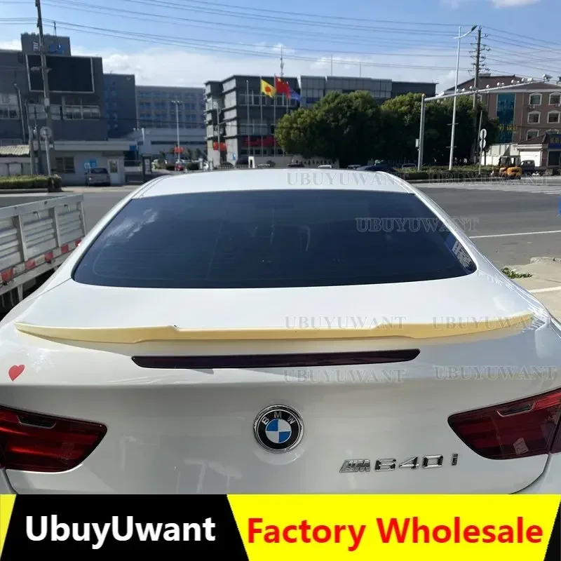 

Автомобильный спойлер для BMW F13 6 serise 640i 650i Sedan 2011-2018 M4, цветной спойлер из АБС-углеродного волокна для багажника, заднего крыла, спойлер