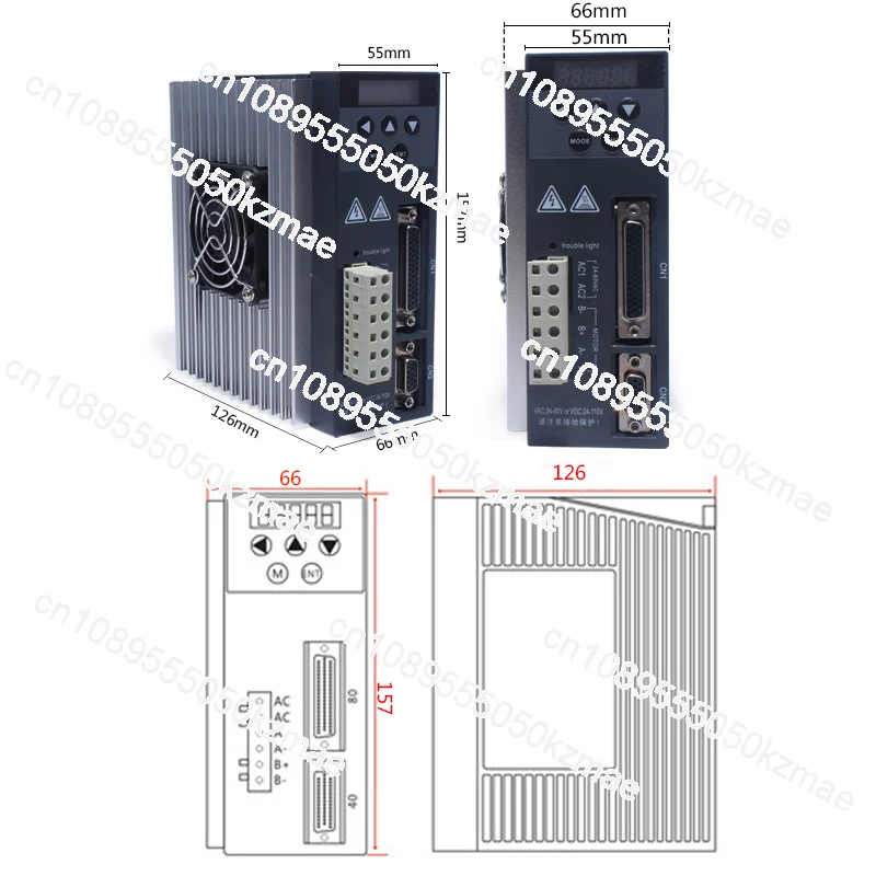 For 60 86 Series Hybrid Step,Servo Driver,Closed Loop Driver,HB860MB,AC24-80V Current 6A Default 200KHz/500KHz