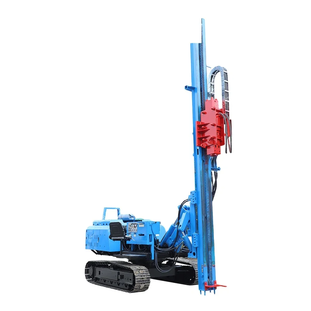 New arrival hydraulic press pile driver Hengwang pneumatic post driver piling rig machine for sale