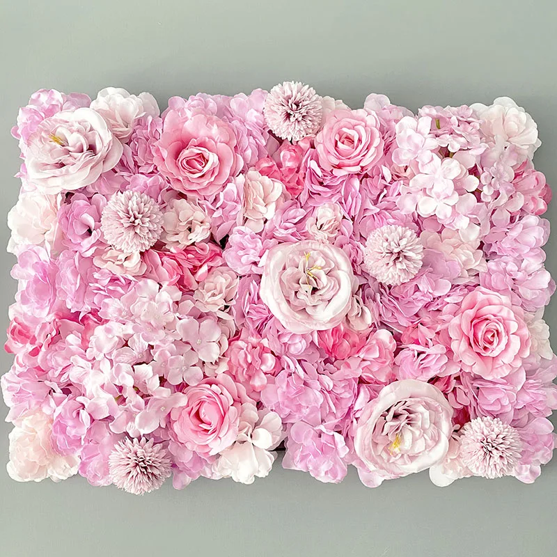 40x60 Artificial Flower Wall Panel Silk Rose Backdrop Wall for Wedding Decoration Home Party Backdrops Baby Shower