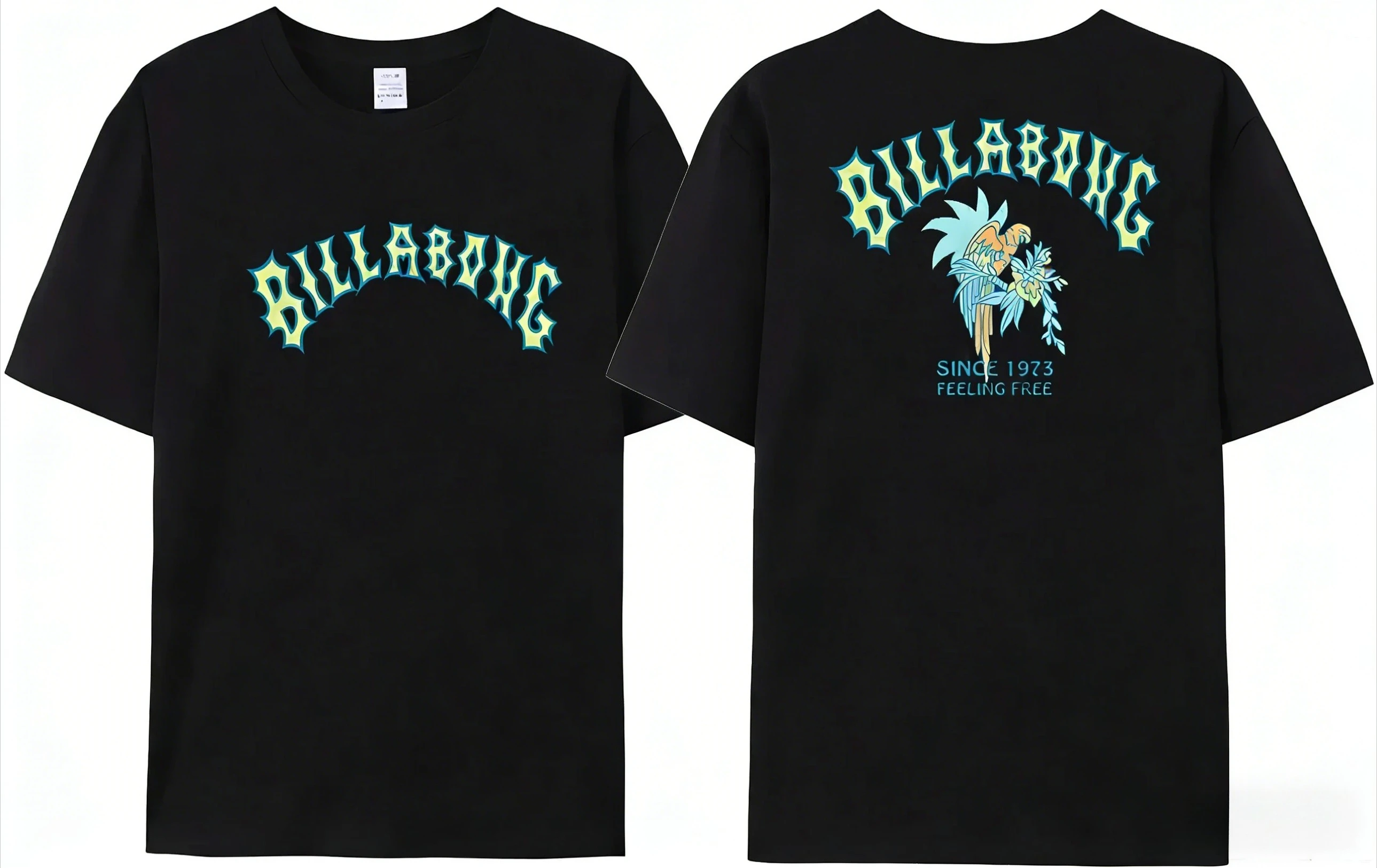 2026 Summer Vintage Oversized Graphic T‑Shirt For Adults Kids Hip Hop Retro Surf Arch Font Art Loose Short Sleeve Street Tee
