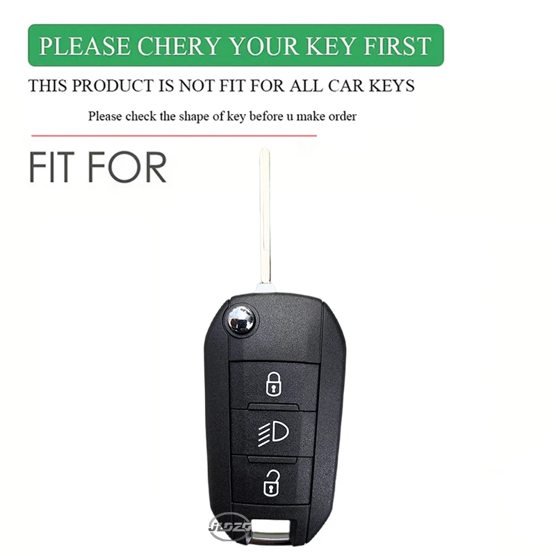 Silicone Key Cover Car Key Case For Citroen C5 C3 C4 C8 Berlingo For Peugeot Partner Rifter 208 308 508 407 2008 3008 Expert - view 2