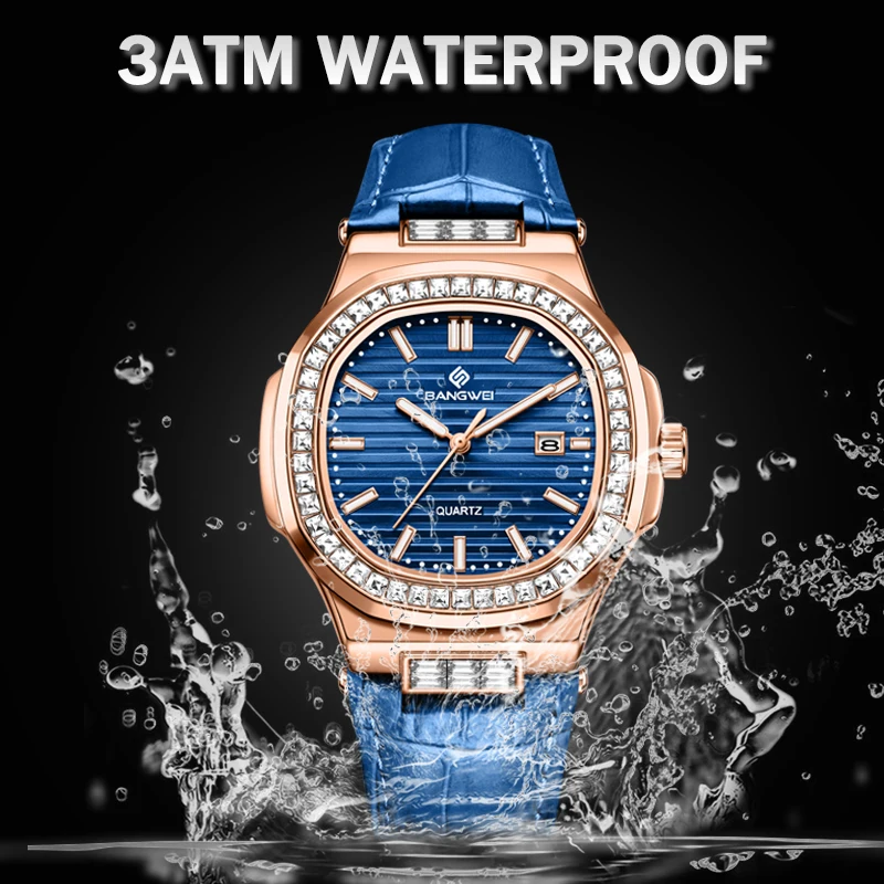 

BANGWEI 2026 Top Brand Luxury Watches Men Business Fashion Womens Watch 30M Waterproof Luminous Quartz Wristwatches Reloj Hombre
