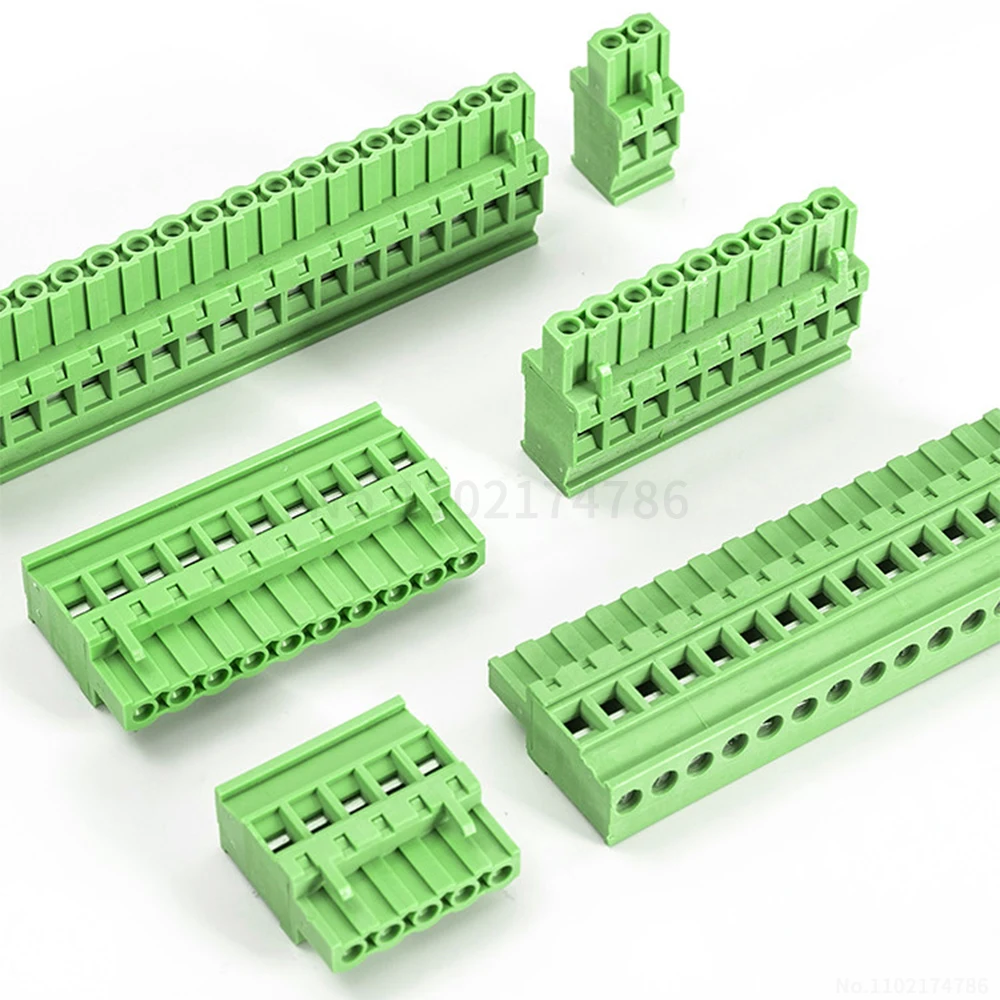 (5 pcs) KF 2EDGKA - 5.08mm through-hole terminal block 2~24P top and bottom insertion 180° side entry end plug 15EDGKA 5.08