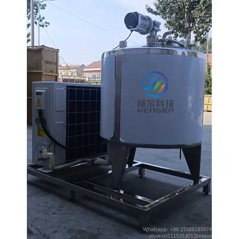 Stainless Steel Storage Tank 2000L for Milk Fuel Water and Milking Cooling Dairy Farm Use