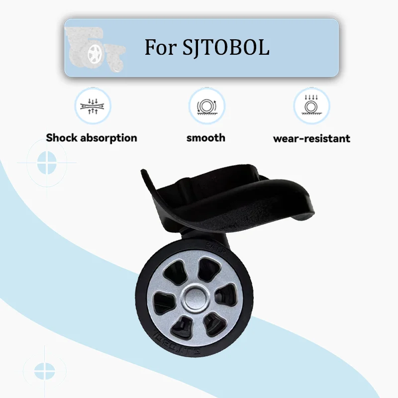 For SJTOBOL T145 Luggage Wheel Replacement Parts Swivel Wheels Non-Slip, Quiet, Durable