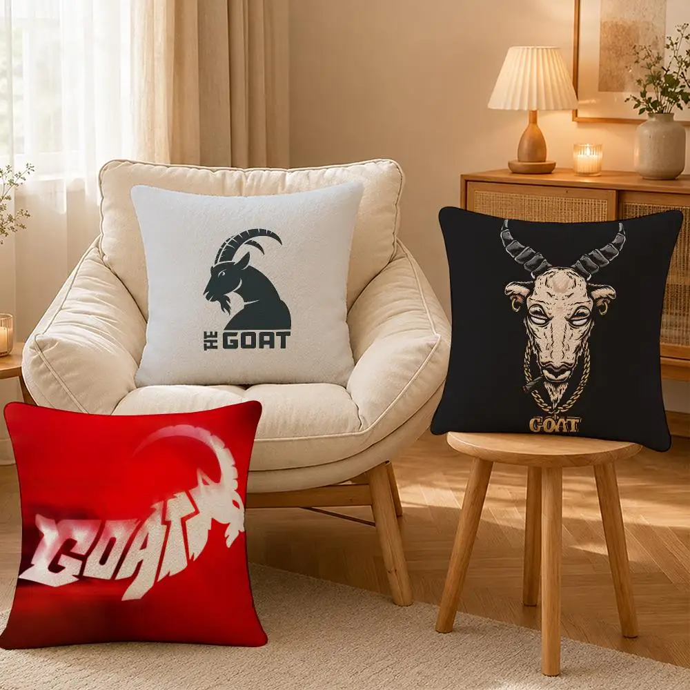 Game Goat Simulator Comedy Cushion Cover Personalized Short Plush Cushion Cover Sofa Pillowcase Bedroom Home Decor Gift