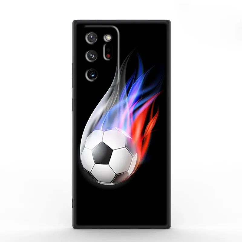 Football Soccer Ball Case For Samsung Galaxy M53 M52 M51 M33 M32 M11 M12 M13 M21 M22 M23 M31S M30S Note 10 Lite Plus 20 Ultra 5G