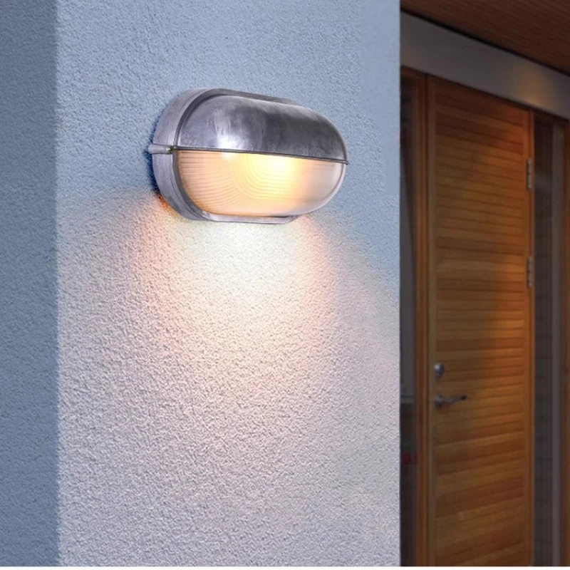 

Outdoor Retro LED Wall Lamp E27 Industrial Vintage IP42 Waterproof Glass Ceiling Sconce Bathroom Garden Porch Wall Light Fixture