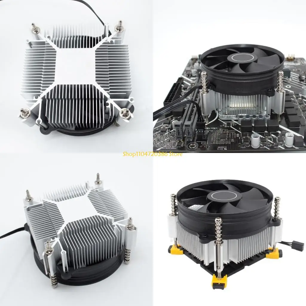K0EA CPU Cooler Fan Heatsink Radiator Socket Cooling for Computer LGA 1151 LGA1700