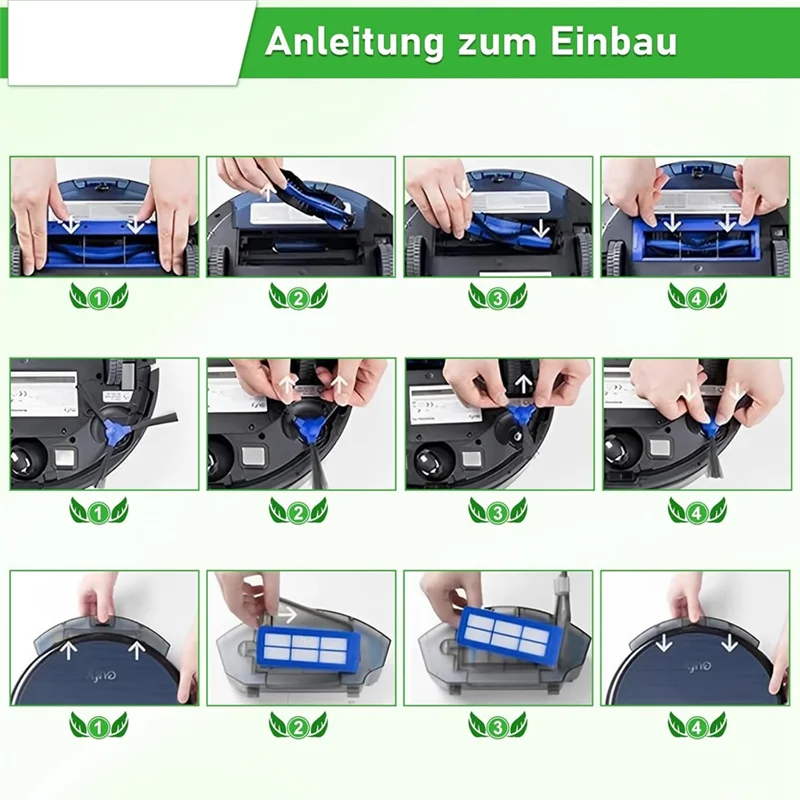 قطع غيار M04K للمكنسة الكهربائية الهجينة Eufy Robovac 11S Max و15C Max و30C Max وG30 Edge وG10