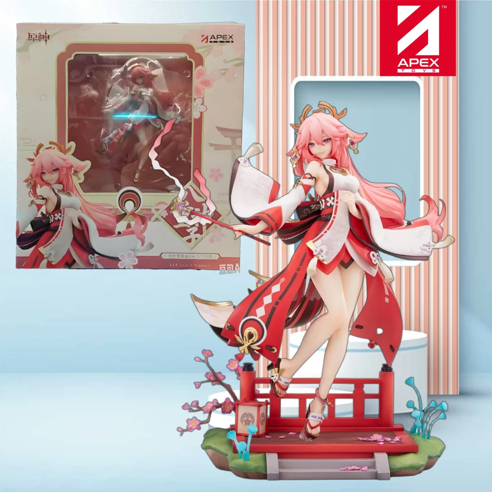 Figura Coleccionable de Anime a Escala 1/7 de Yae Miko de Genshin Impact, con Licencia Oficial de APEX, Estatua de Exhibición