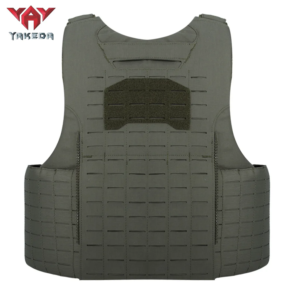 YAKEDA Tactical Vest 500D Nylon Quick Release Laser Cutting PALS System Back Can Be Expanded And Wear-resistant Hunting Vest