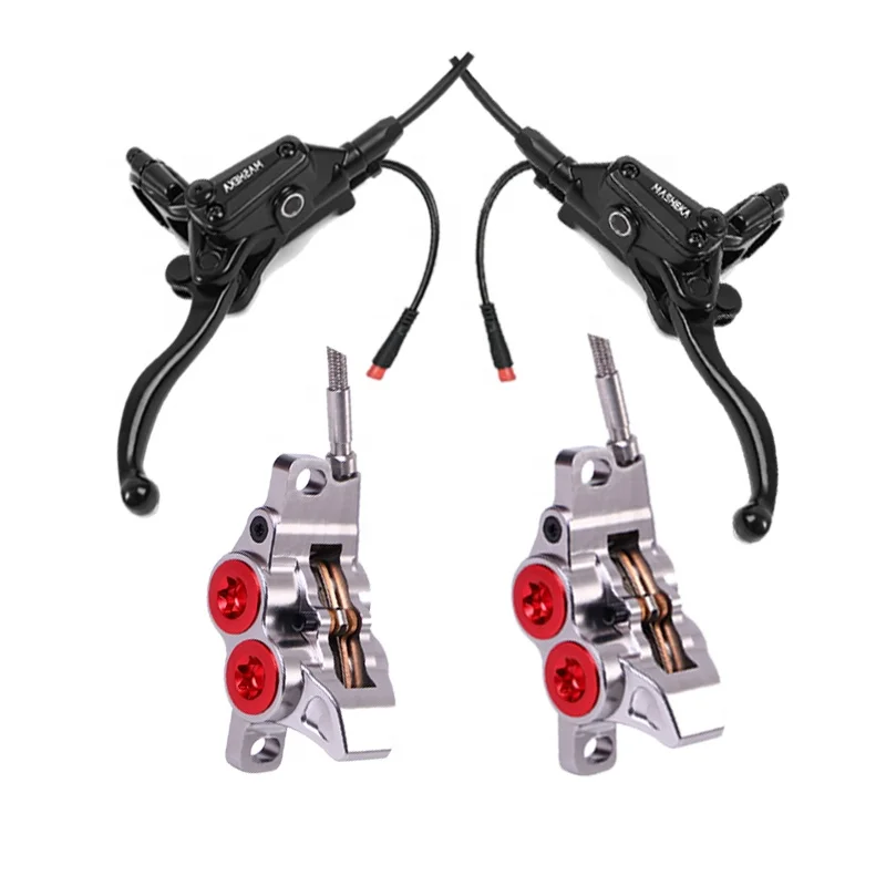 

MASHEKA Factory Manufacturing HB427-4M High Speed 120km/h Electric Bicycle Scooter Hydraulic Disc Brake MTB Big 4 Pistons Hy