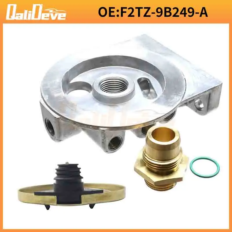 4PCS F2TZ-9B249-A Fuel Filter Housing Head & Heater Element for Ford Diesel Engines F-series Replaces E8TZ-9A343-A F2TZ9J294A