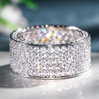 Huitan Dazzling Cubic Zircon Rings for Women Exquisite Eternal Promise Wedding Bridal Jewelry Charms Gorgeous Finger Accessories