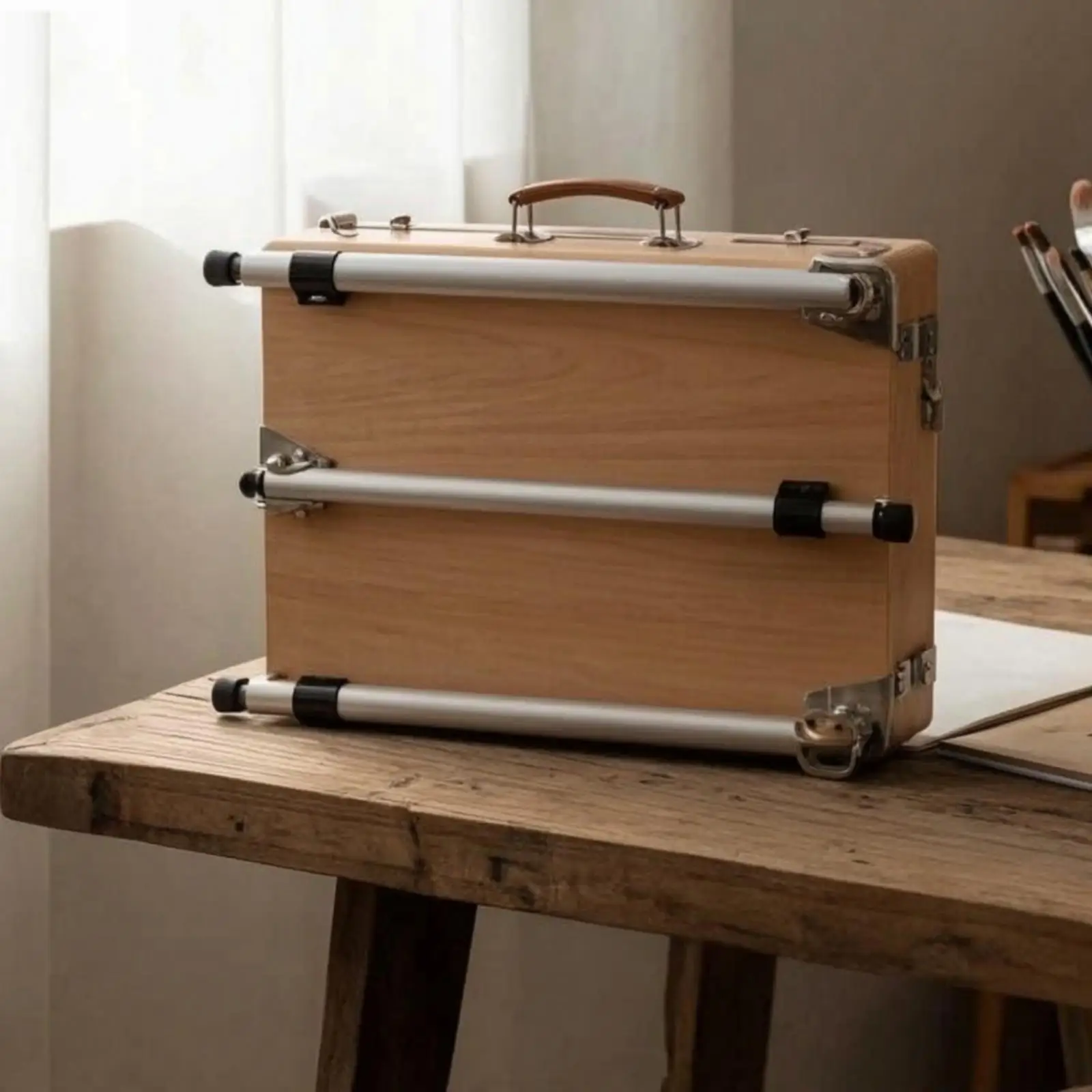 French Easel Foldable Painting Box Portable for Plein Air, Artists