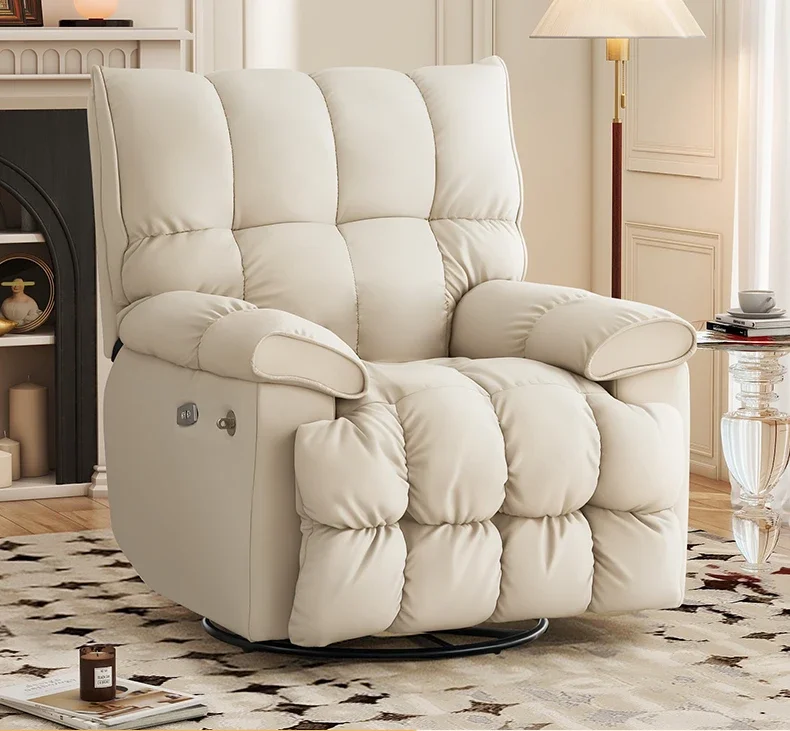 

Multi-functional single person sofa chair technology cloth lazy electric reclining and sleeping first-class space sofa cabin