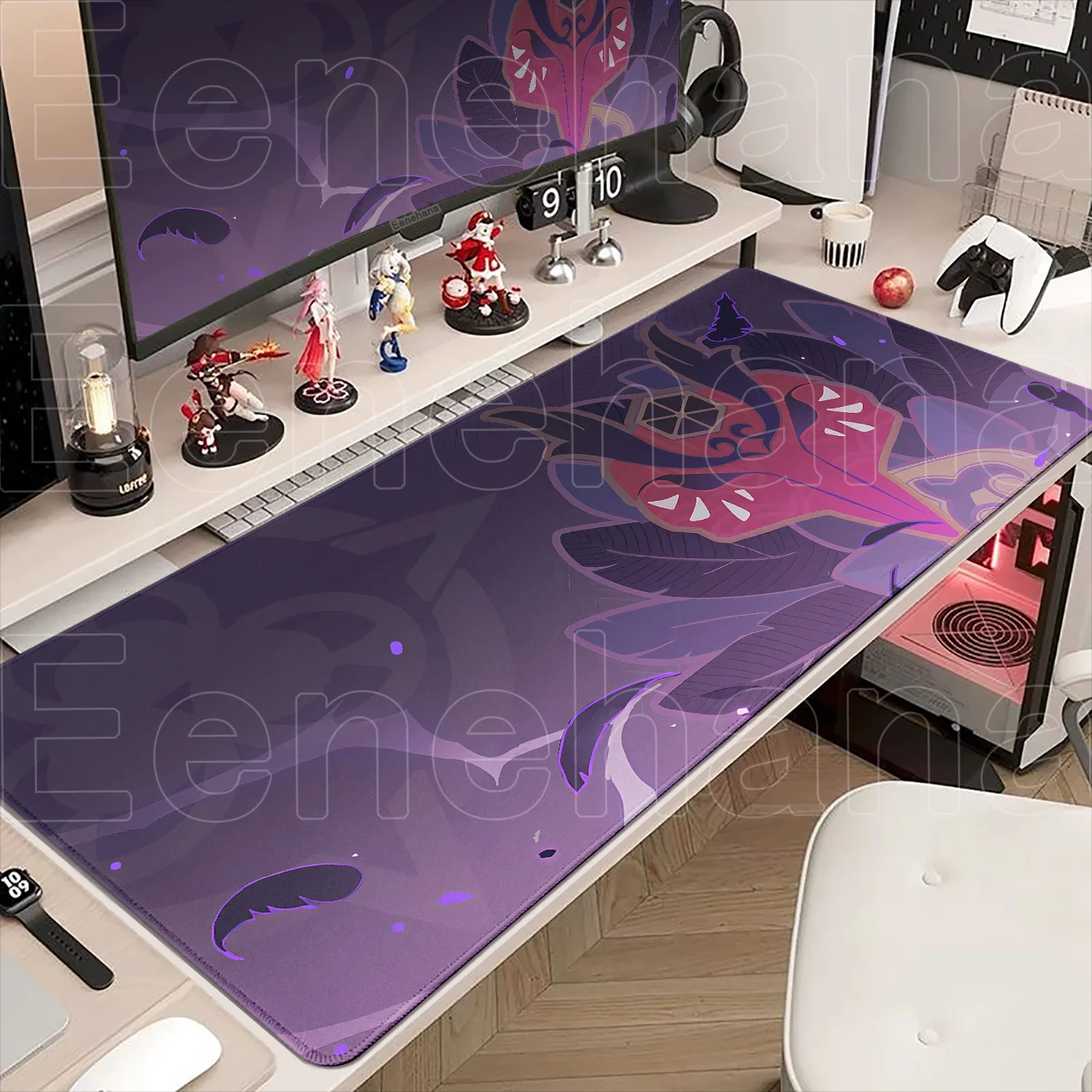 

Gaming Mouse Pad 1200x600mm Computer Table Mat Genshin Impact Persona Kujou Sara Non-slip Playmat Laptop Anime Keyboard Mausepad