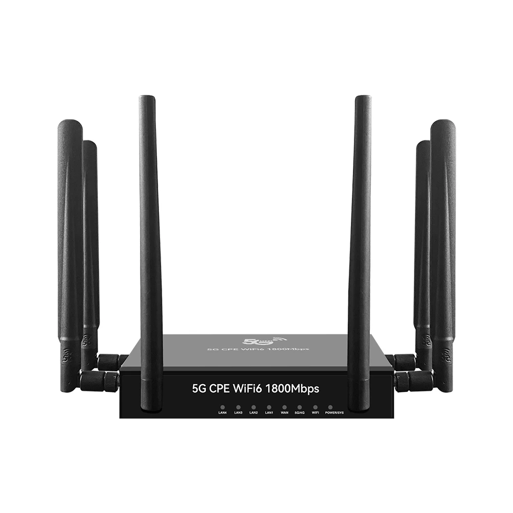 TIANJIE Y1800 PRO USA Hot selling 5G cpe wifi 6 Router with SIM Card Slot external Antenna Home Enterprise 5g modem