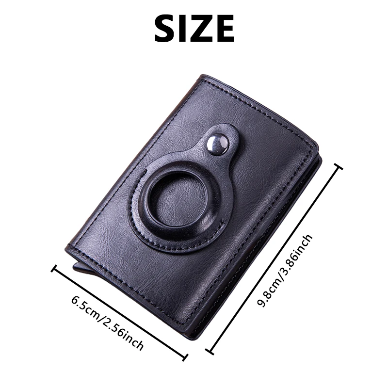 Rfid Credit Multifunctional Card Holder Men Wallets Airtag Slim Thin Bank Cardholder Case Travel Minimalist Wallet