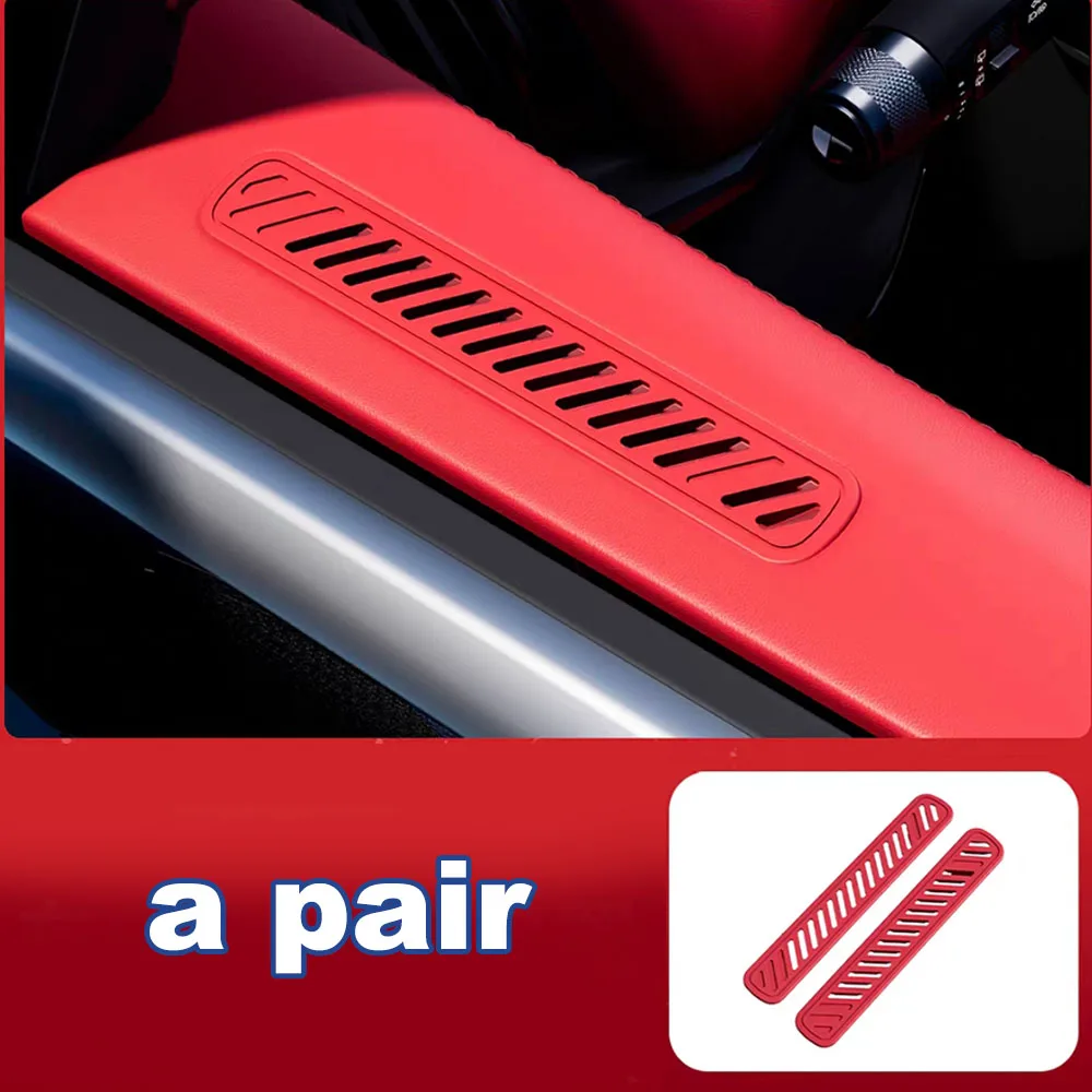 For Zeekr 8X 2026-2027 Car Door Upper Vent Protection Guard Snap‑on Silicone Anti‑Clog Air Outlet Cover Interior Accessories